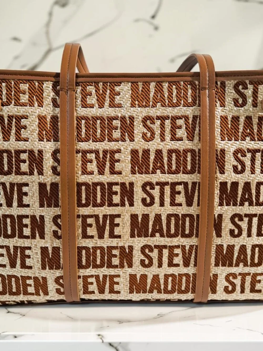 Steve Madden DO371430 Brown Bmelrose Nutshell Satchel Bag